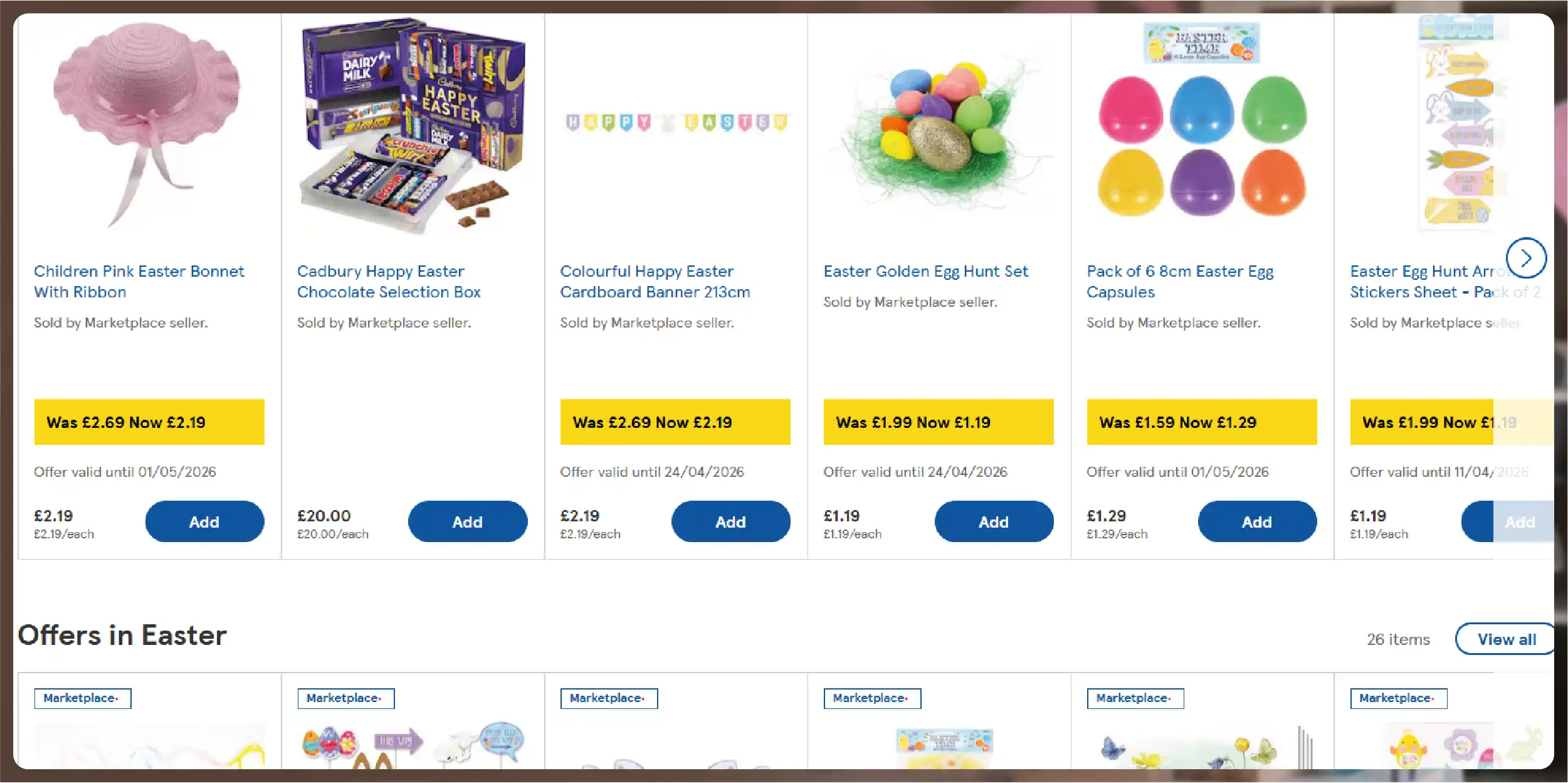 Easter promotions competitive challenge for US retailer
